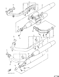 XVZ1300A Выхлопная система