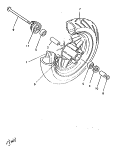 CW50RSP Переднее колесо