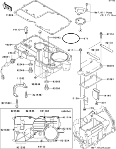 ZX1200 Поддон картера