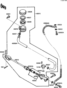 VN1500 Задний торм цилиндр