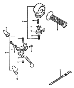GS550 Left handle switch