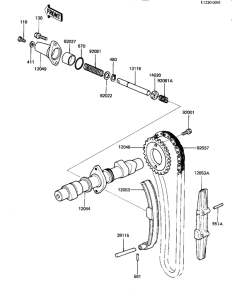 KZ440 Camshaft / chain / tensioner