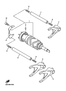 FJR1300AS Shift cam & fork
