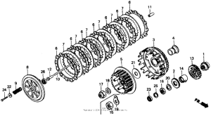 XR600R Сцепление