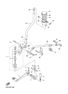 FJR1300 Задний торм цилиндр