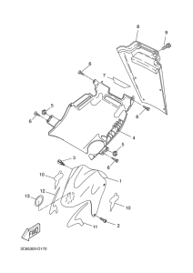YQ50L Guardabarro delantero