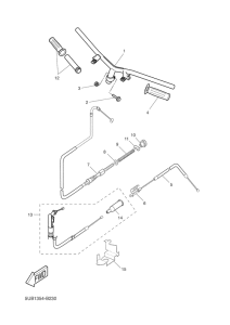 YH50 Steering handle. cable