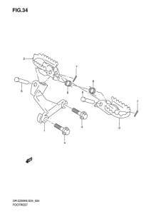 DR-Z250 Подножки