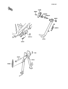 AR125 Подножка