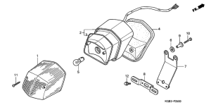 VT125 Taillight unit ass`y