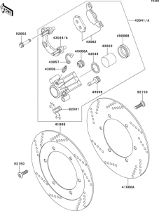 EX500 Передние тормоза