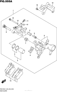 RM-Z450 Задний суппорт