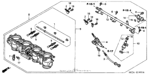 CBR900RR Throttle body assy. ('02-'03)