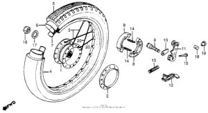 NC50 Переднее колесо