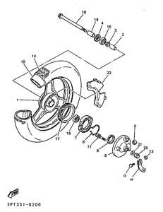 PW50 Переднее колесо