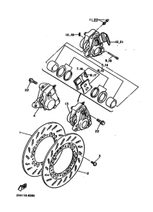 YX600 YX600B Передний суппорт