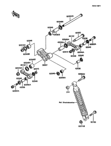 KMX125 Подвеска