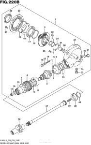 VL800B Propeller Shaft / final Drive Gear (Vl800L5 E33)