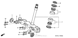 XR400R Траверса нижняя