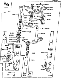 ZX550 Front fork(1 / 2)