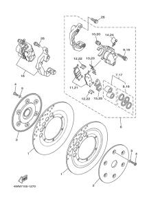XV1600A Передний тормоз