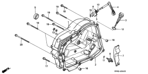XR100 Крышка картера правая