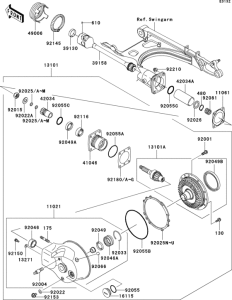 VN1500 Drive shaft / final gear(1 / 2)