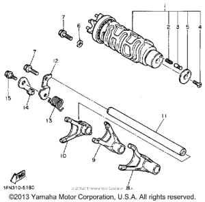 FZR1000BC Копирный вал