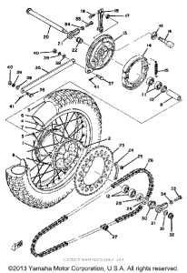 MX400B Переднее колесо