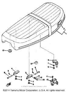 XS650C Сиденье