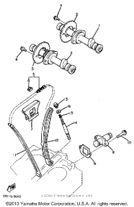 XS400K Цепь механизма газораспределения