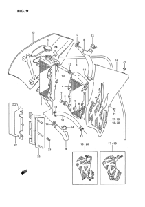 RM250 Радиатор