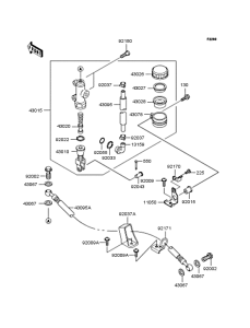 ZX636 Задний торм цилиндр