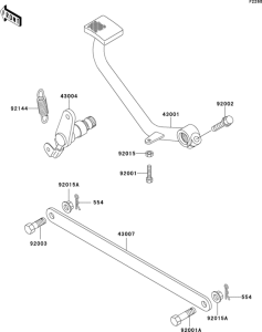 EN500 Педаль тормоза