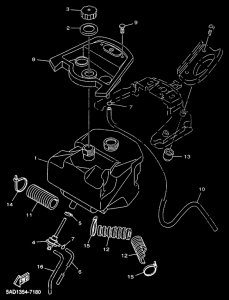 YN50 Топливный бак