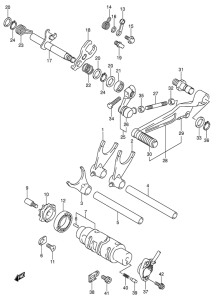 DL1000 Переключение передач