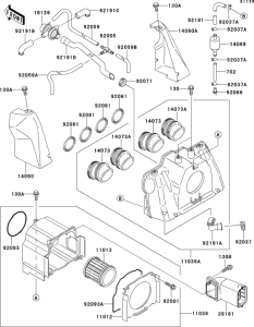 ZR1100 Воздушный фильтр