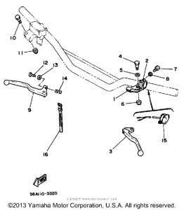 YZ125S Рулевые переключатели
