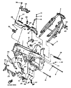 FZR1000 FZR1000W Frame comp