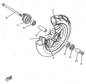 CW50RS Переднее колесо