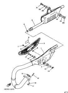 TY125 Выхлопная система