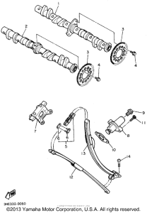 FZR600RF Цепь механизма газораспределения