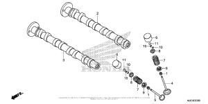 CBR650F Распределительный вал и клапана