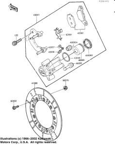 KL250 Передний суппорт