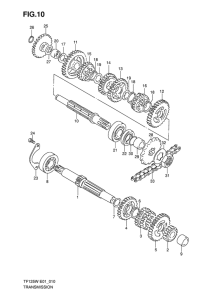 TF125 Трансмиссия
