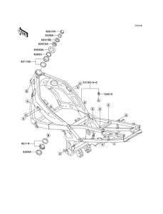 ZX600 Frame comp