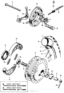 CA105 Переднее колесо