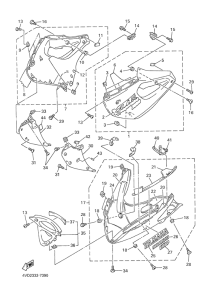 YZF1000R Обтекатель 2