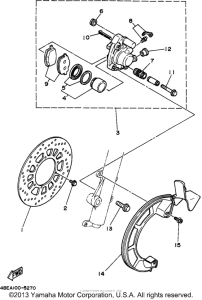 XT225G Передний суппорт