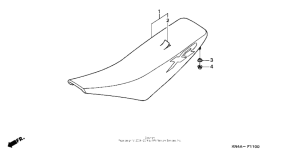 XR100 Сиденье